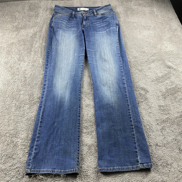 Levis 529 Curvy Boot Cut Jeans Womens 10 Blue Faded Wash Low Rise - Picture 1 of 16